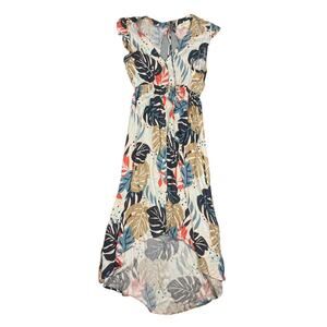 Saltwater Luxe Womens Size S Tropical Floral Hi Low Dress